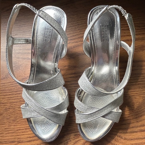 silver dress sandals 2 inch heel Zhabtuc Women's Low Chunky Heel Sandal Ankle Strap Open Toe Block heels Party Dress Shoes for Lady Silver Size 9